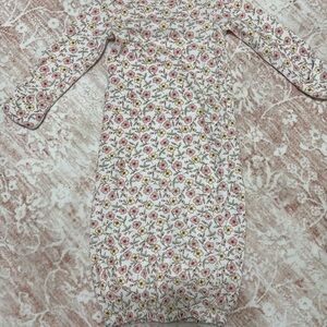 Floral Long Sleeve Baby Nightgown